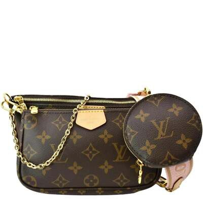 LOUIS VUITTON Multi Pochette Accessoires Monogram Canvas Shoulder Bag Light Pink  | eBay | eBay US