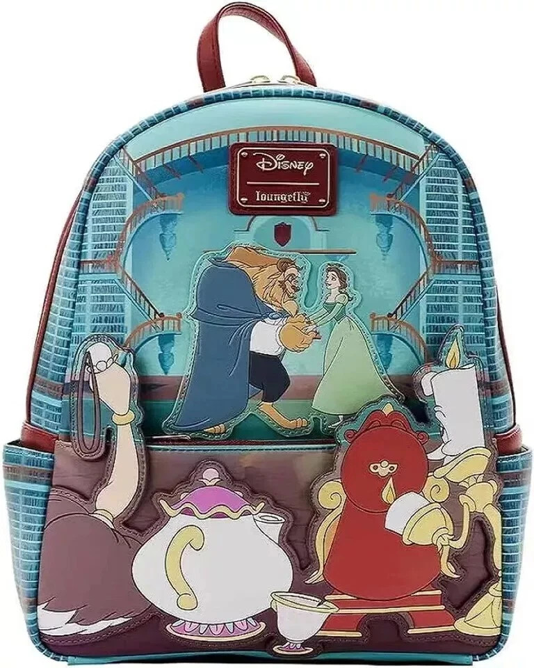 NEW Beauty and the Beast Lounfefly Mini Backpack Disney Women Shoulder Bag Gift | eBay US
