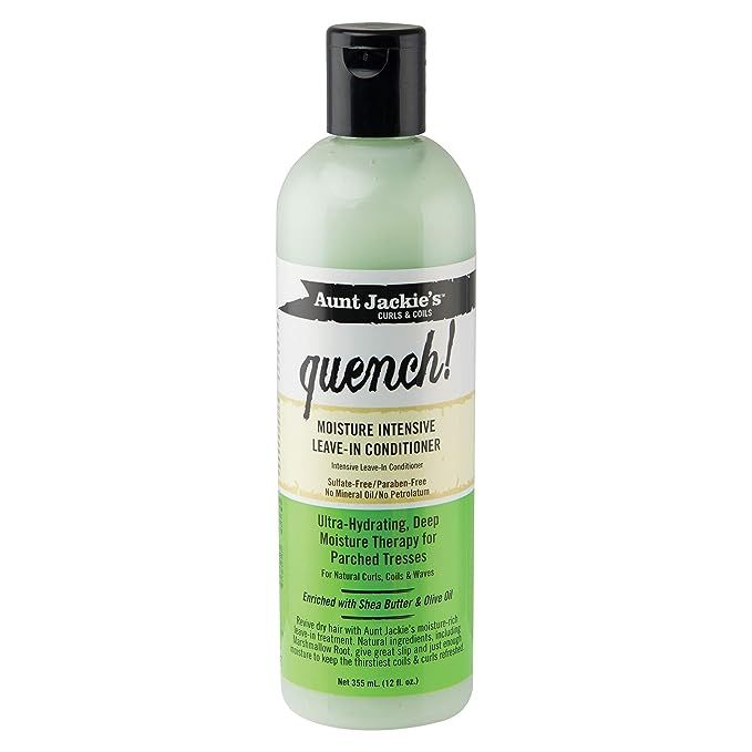 Aunt Jackie's Curls and Coils Quench Moisture Intensive Leave-In Hair Conditioner for Natural Cur... | Amazon (US)