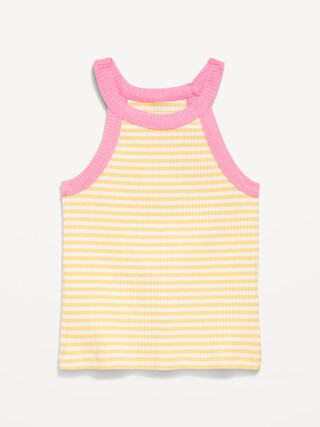 Fitted Ribbed Halter Tank Top for Toddler Girls | Old Navy (US)