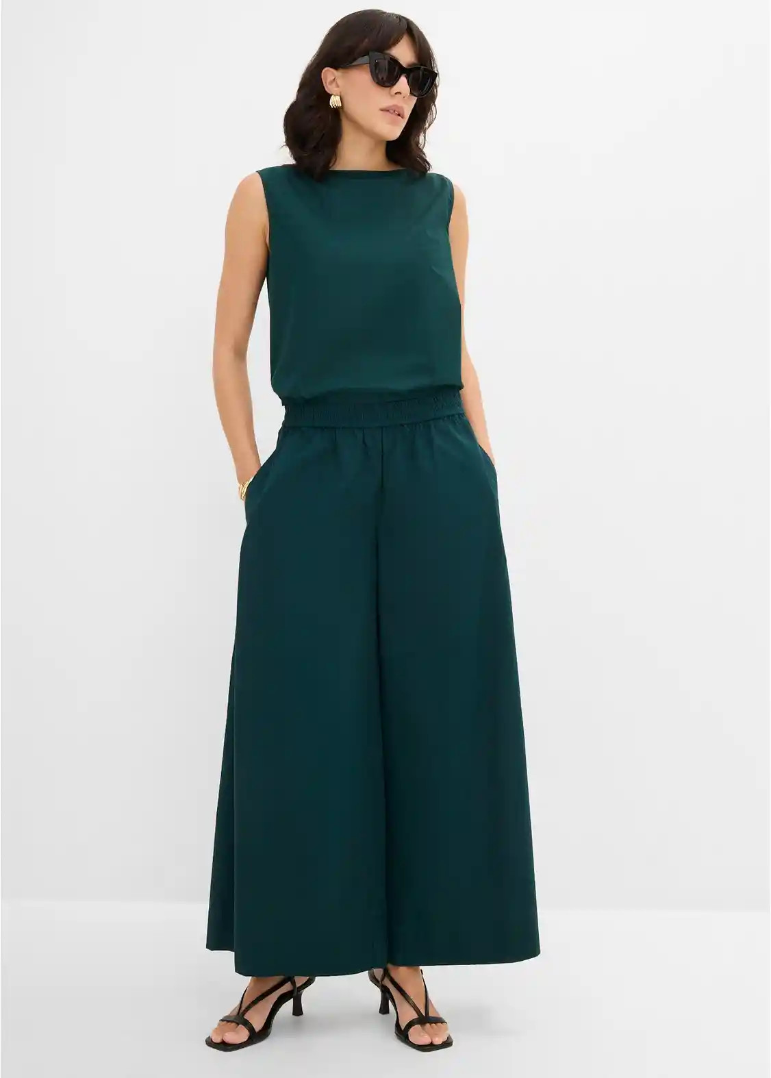 Weite Culotte aus reiner Baumwolle | Bonprix DE