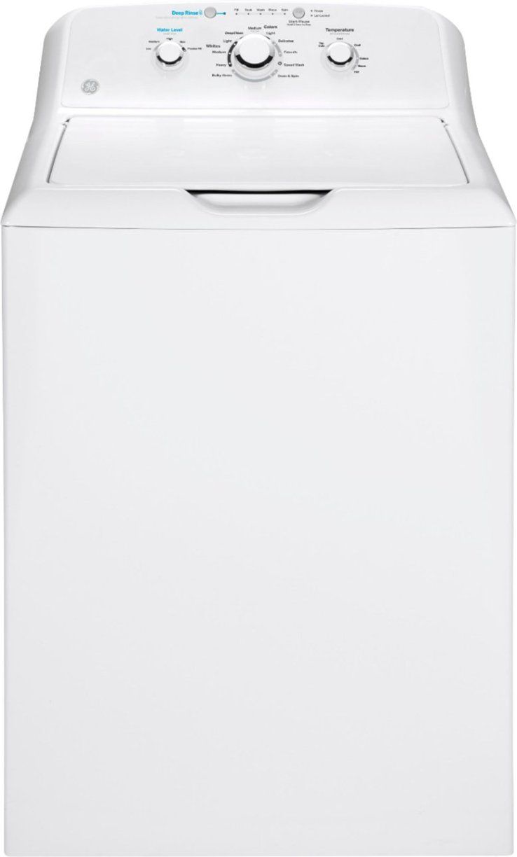 Package - GE - 4.2 Cu. Ft. Top Load Washer - White On White and 7.2 Cu. Ft. Electric Dryer - Whit... | Best Buy U.S.