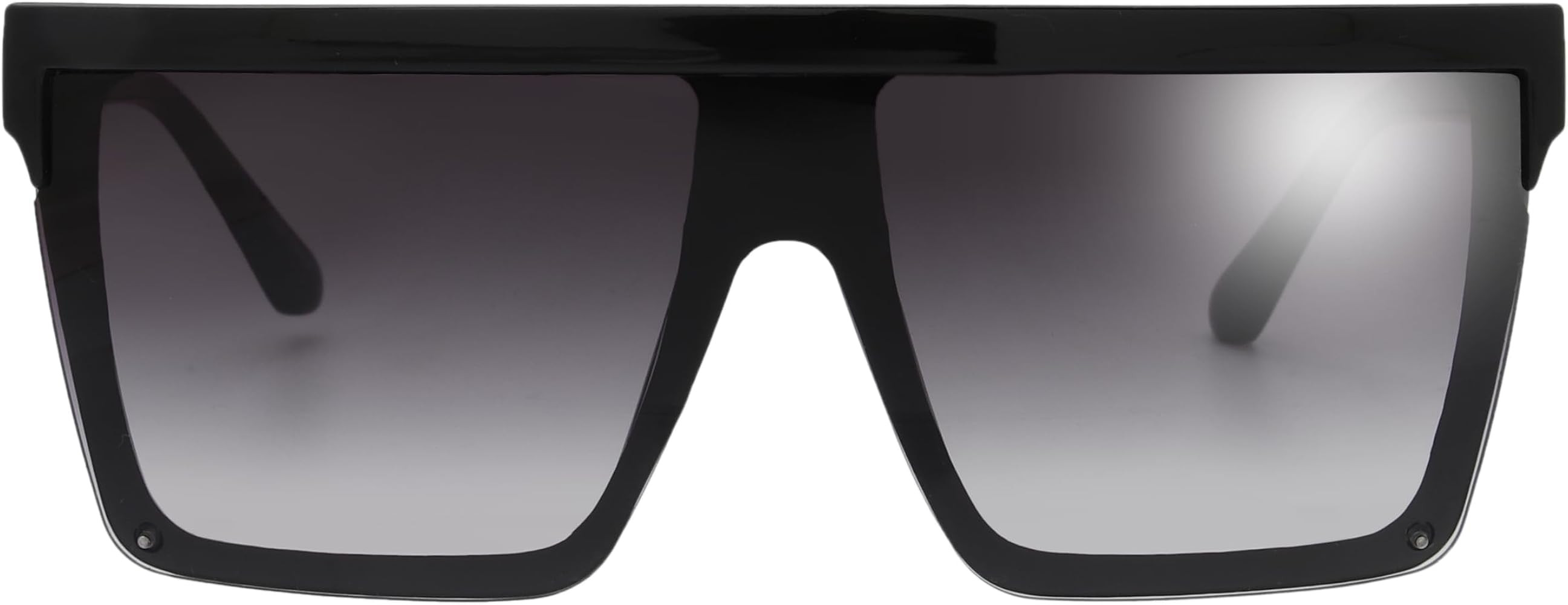 The Fresh Flat Top Square One Piece Sunglasses Sunnies Shades Goggle Siamese Lens | Amazon (US)