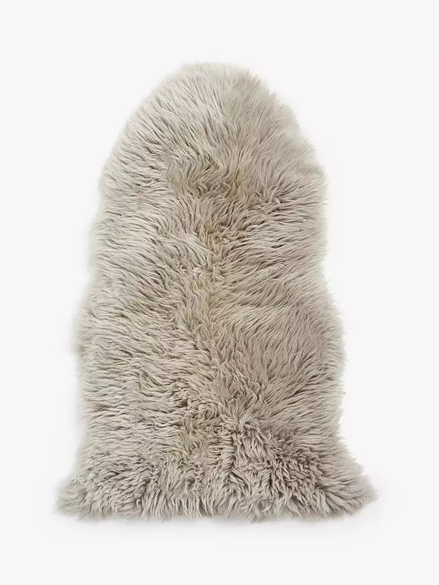 John LewisSingle Sheepskin Rug, Grey | John Lewis (UK)