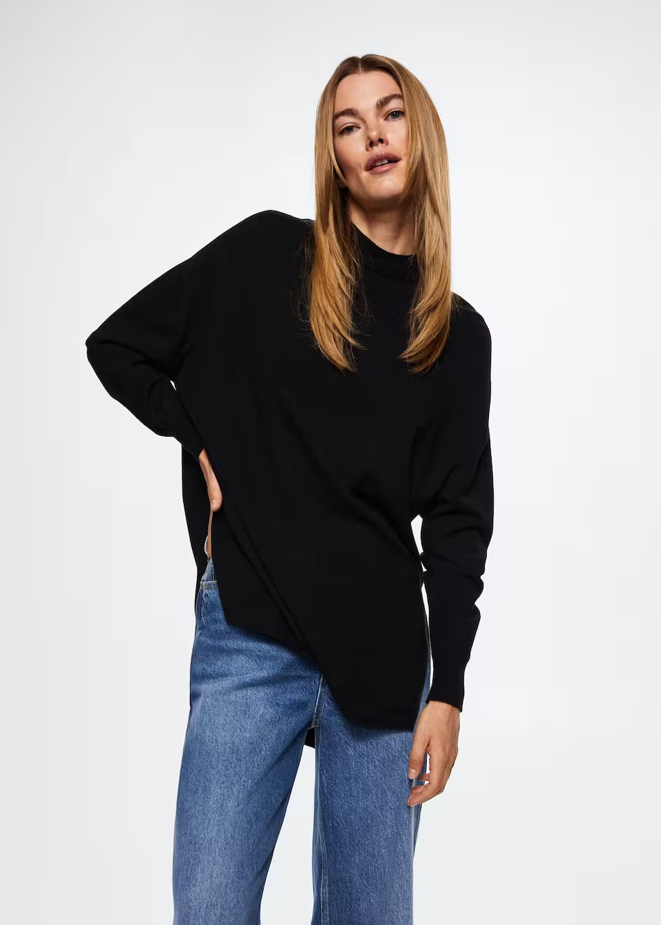Fine perkins neck sweater -  Women | Mango USA | MANGO (US)