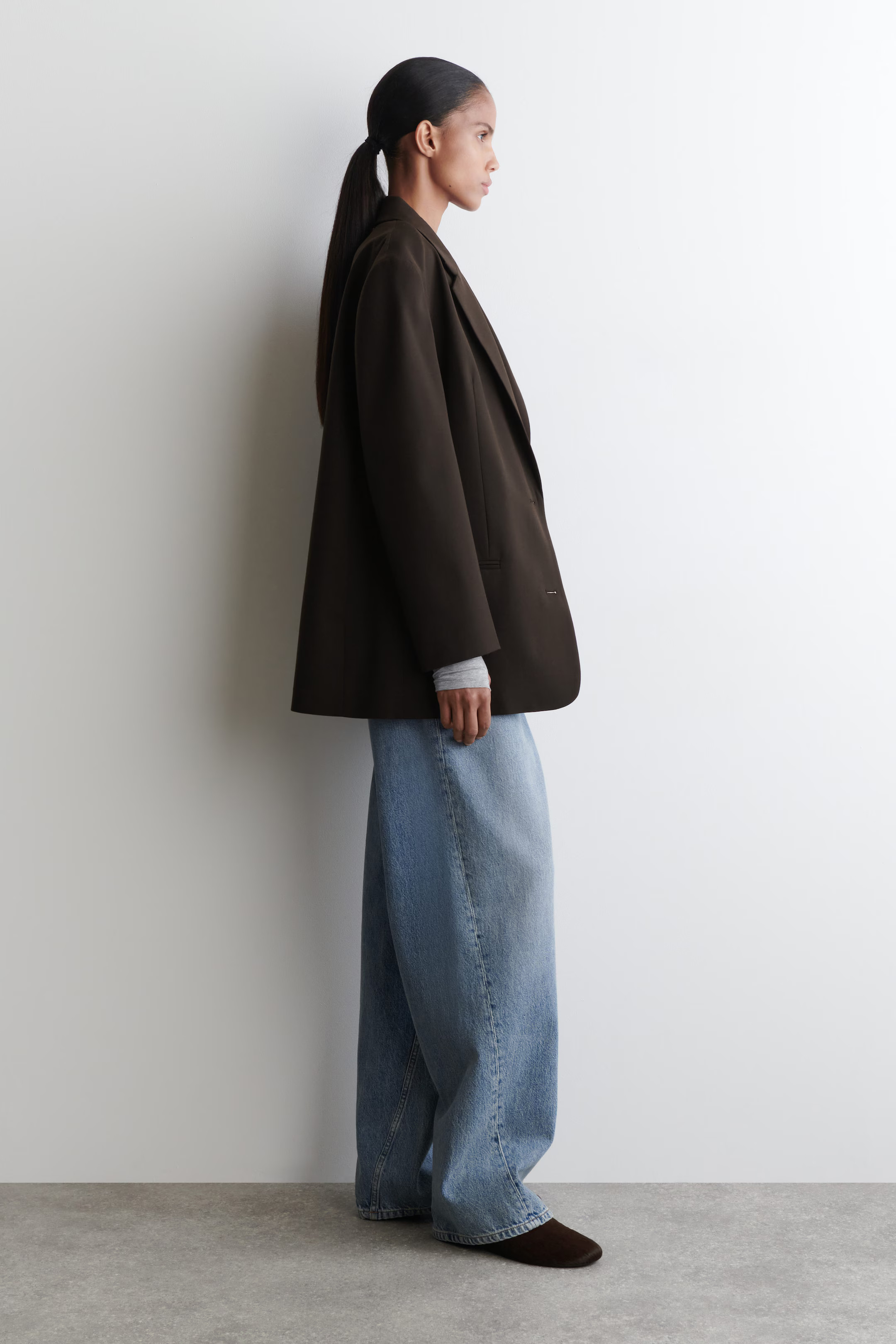 PONY HAIR MULES - DARK BROWN | COS | COS UK