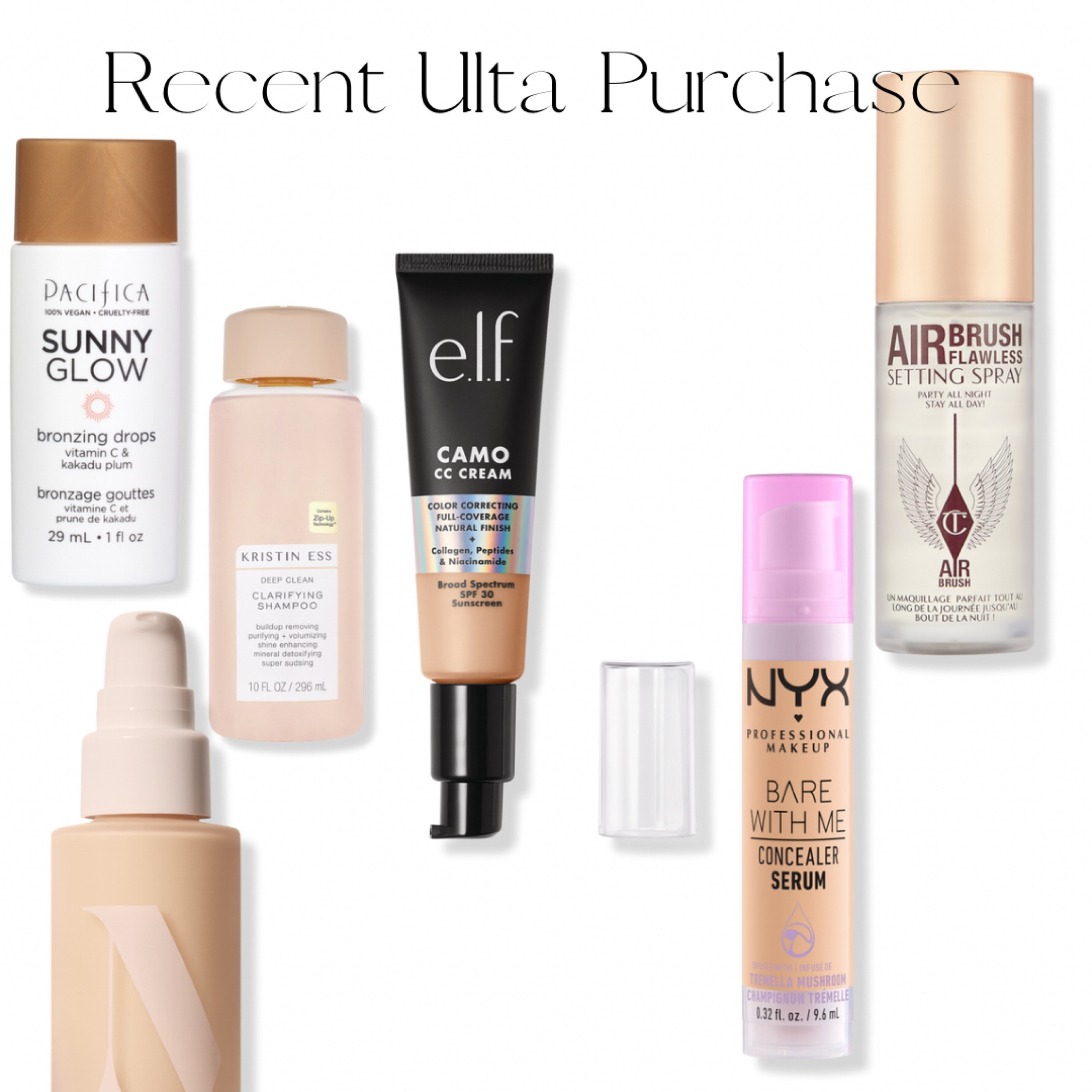 My recent Ulta purchases! These Pacifica bronzing drops are giving me Drunk Elephant dupe vibes. I always wanted to try Charlotte Tilbury so I got the travel size of her setting spray. 

#LTKfindsunder100 #LTKbeauty #LTKSpringSale