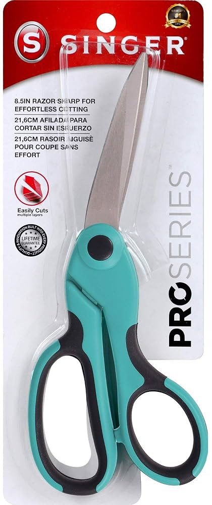 SINGER 8-1/2-Inch ProSeries Heavy Duty Bent Sewing Scissors | Amazon (US)