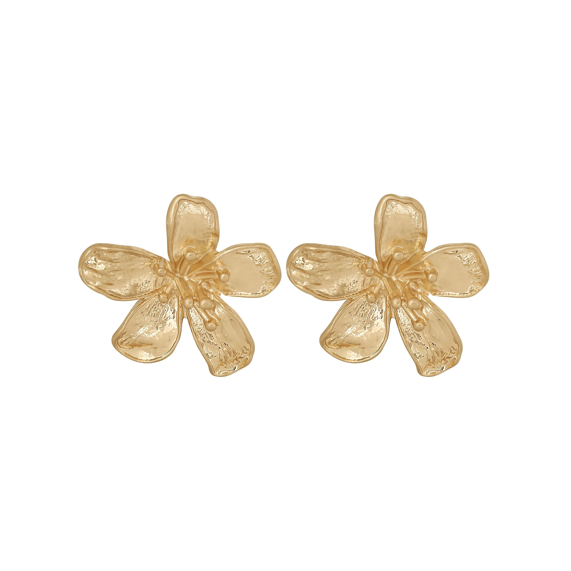 Jessica Simpson Women’s Polished Flower Stud Earrings | Walmart (US)