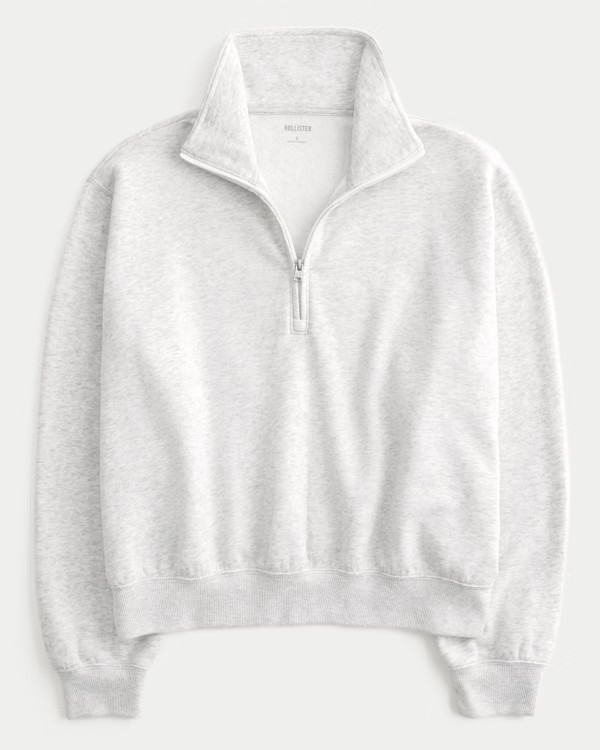 Easy Half-Zip Sweatshirt | Hollister (US)
