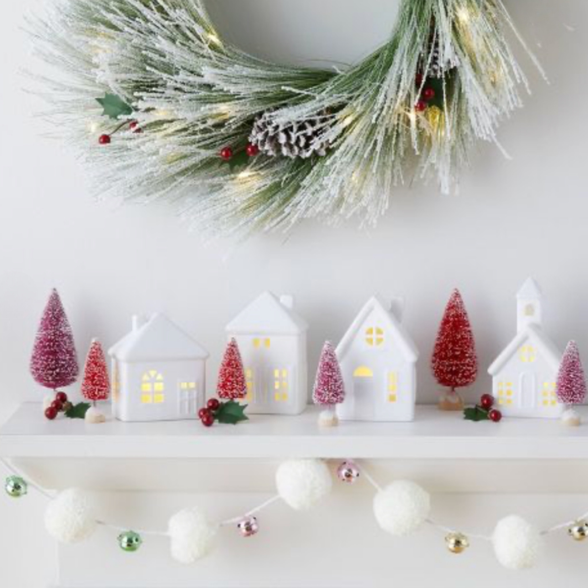 Decorative Ceramic Christmas Village Kit White with Blush
Trees - Wondershop™

#LTKSeasonal #LTKHolidaySale #LTKHoliday