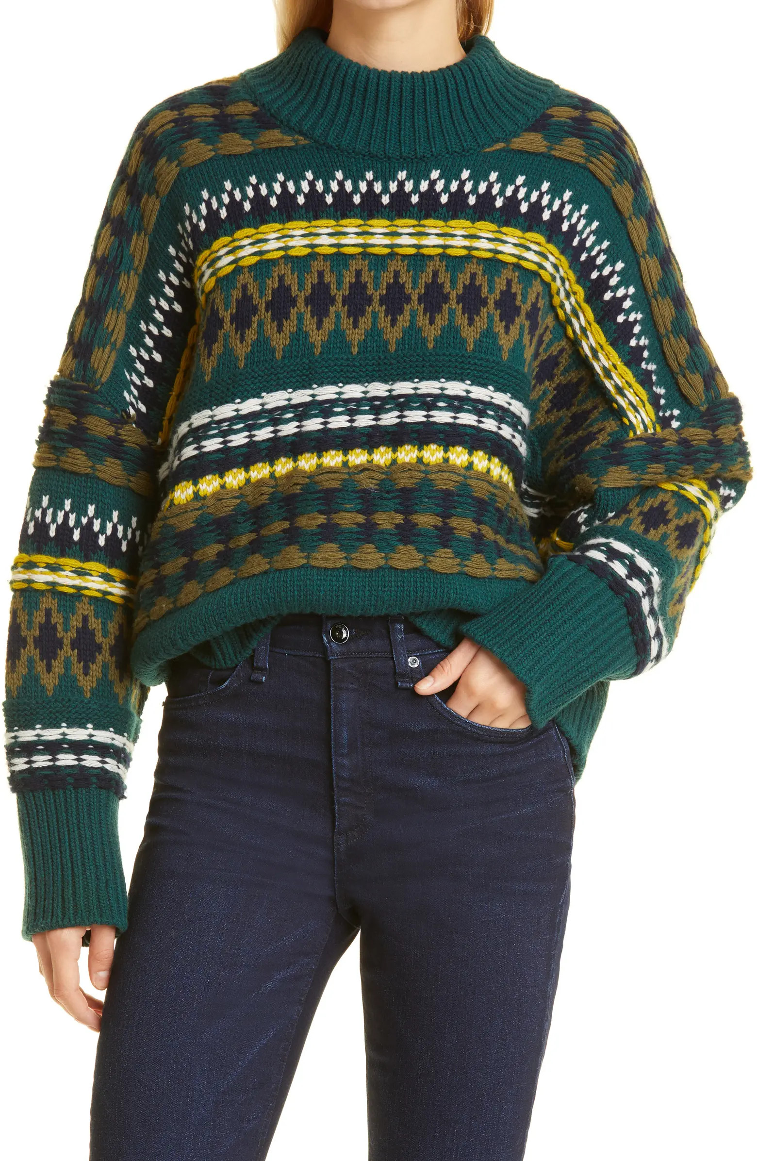 rag & bone Willow Fair Isle Merino Wool Sweater | Nordstrom | Nordstrom