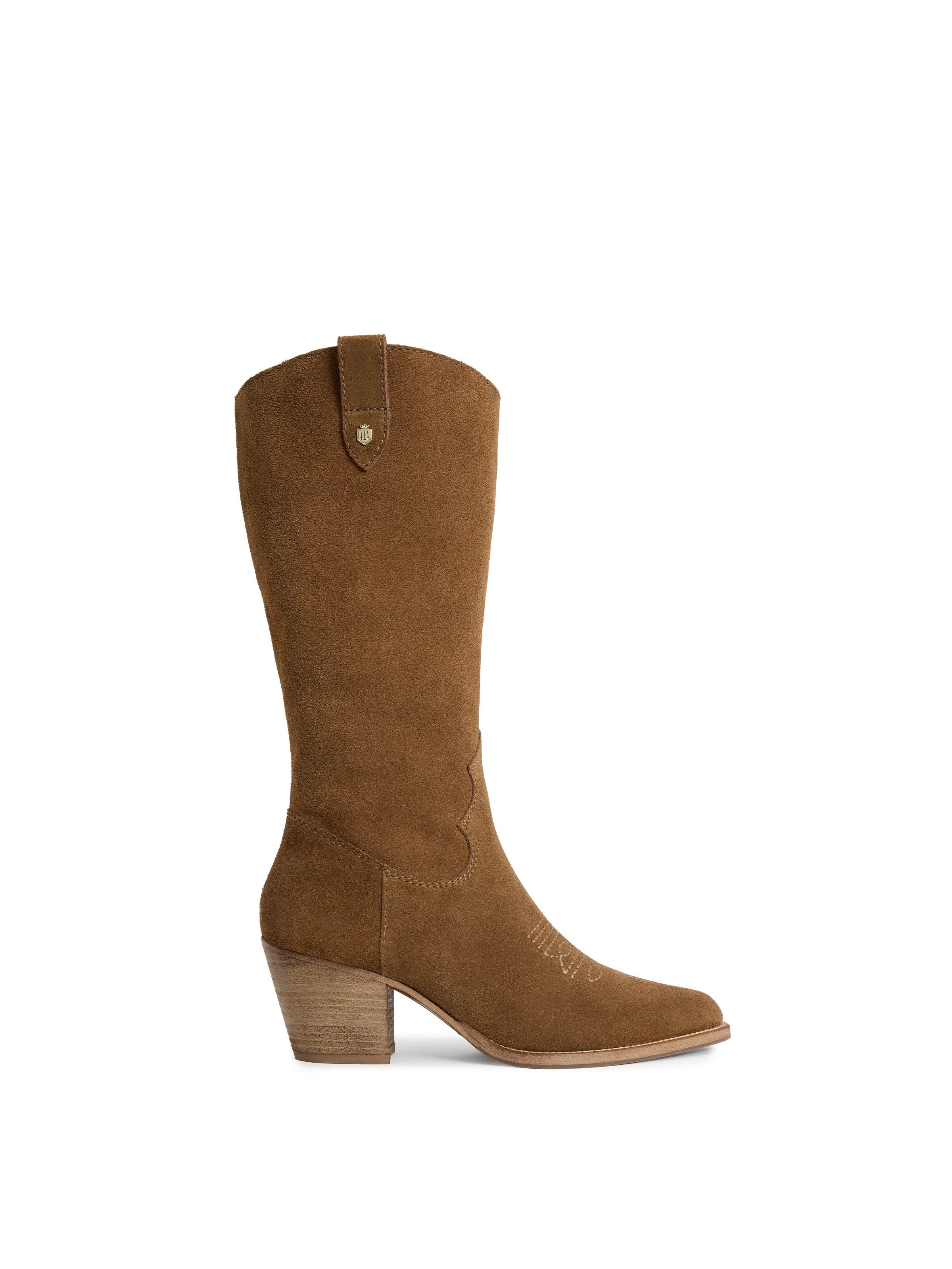 Rockingham - Women's Mid Calf Boot - Tan Suede | Fairfax & Favor | Fairfax & Favor (UK)