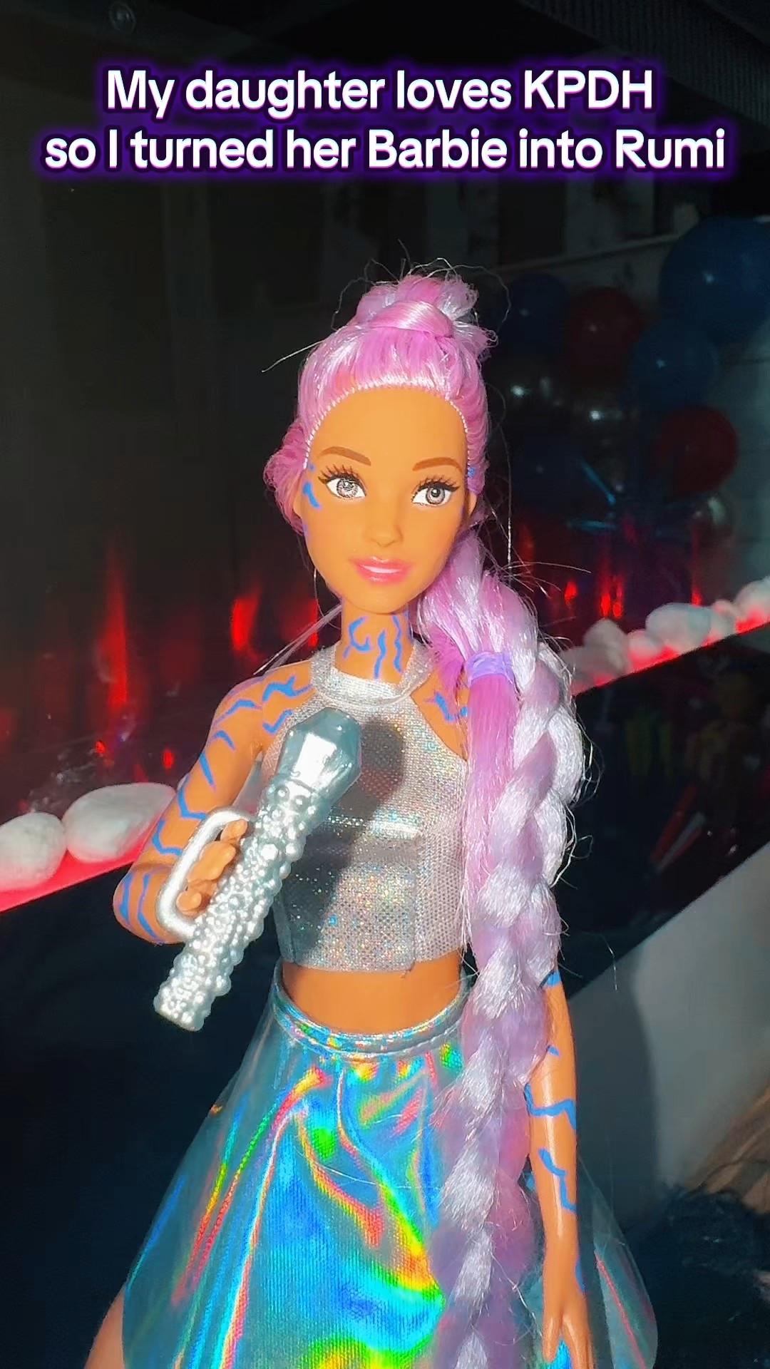 ✨ 💜 She looks better this way 

#kpopdemonhunters #barbietransformation #dollmakeover #kpopedit #animestyle #altbarbie #customdoll #viralmakeover 