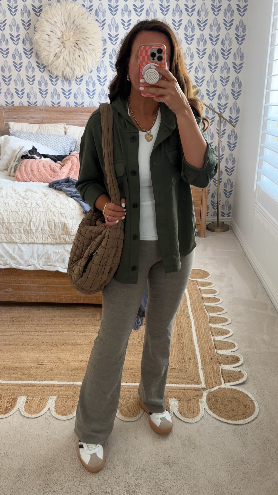 Wearing a medium in these super soft leggings. Medium in the hoodie!
.


#LTKSeasonal #LTKOver40 #LTKStyleTip