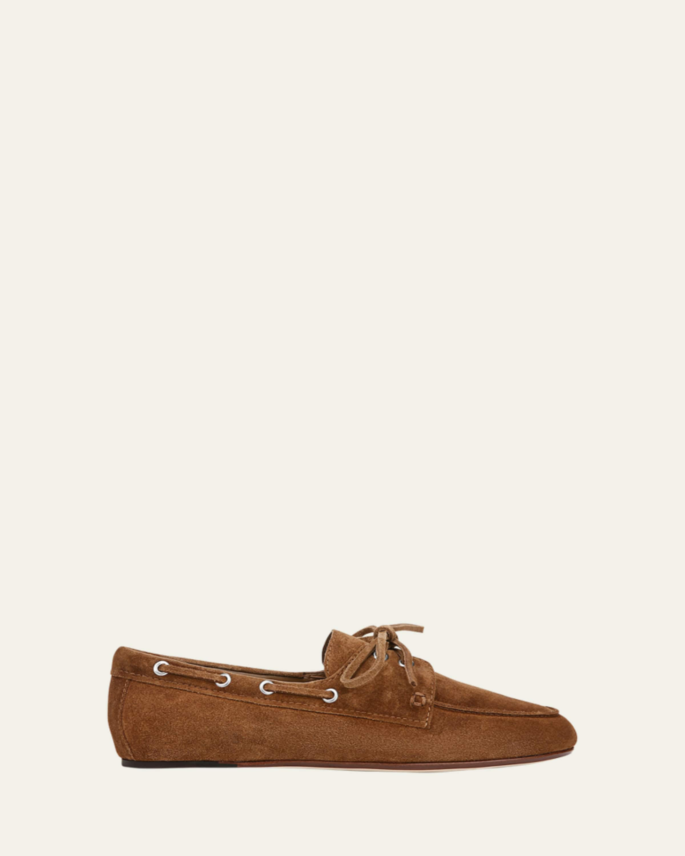 Vince Marin Suede Boat Loafers | Bergdorf Goodman