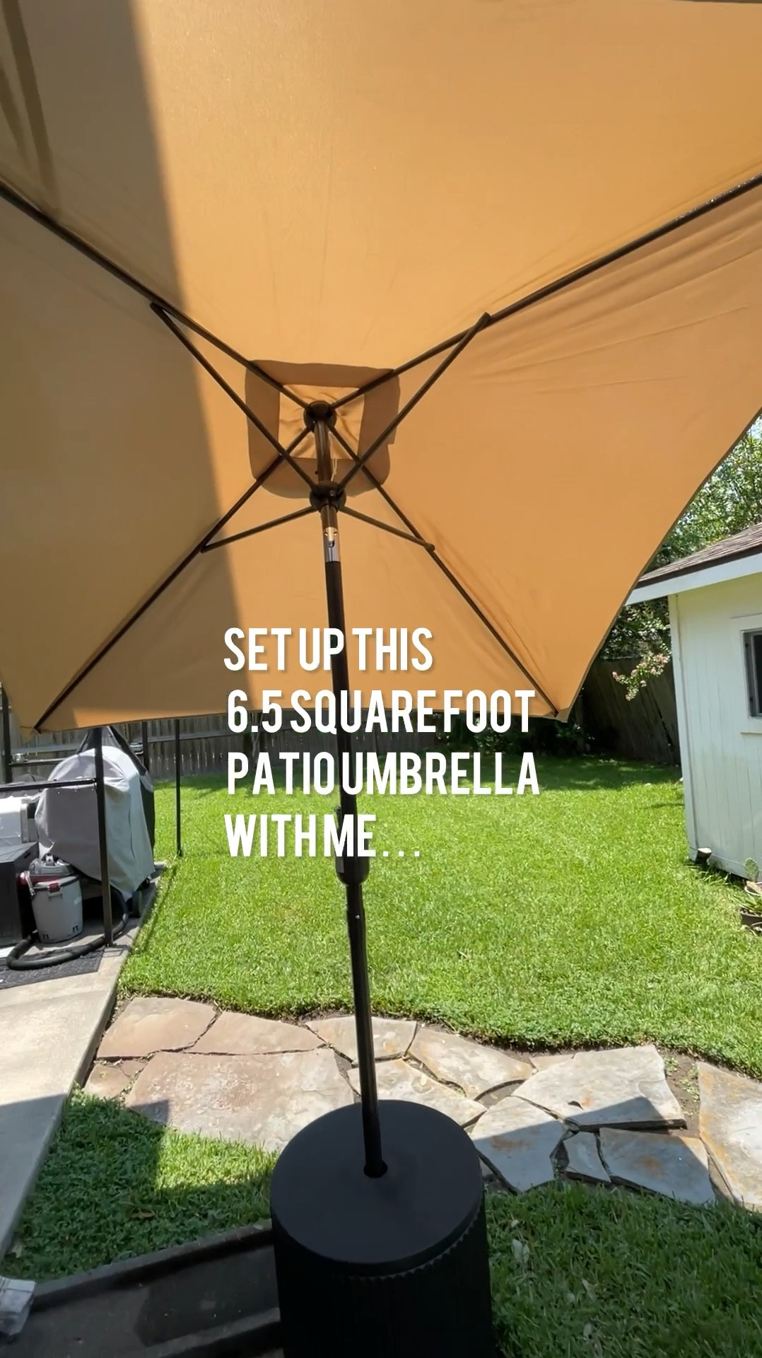 It is hot here in Texas y’all! I am putting up shade anywhere I possibly can to be able to enjoy our family’s backyard. 

A while ago, I got this outdoor side table / patio umbrella base. While we have enjoyed it as a table, and upon a inspecting inside of it, it could also be used as a large planter as it has drainage holes (until you officially install the metal umbrella stand base inside). 

I finally found the perfect umbrella. After searching all over, I wanted something with a nice sturdy hole, that does not need a base because my table already has one included, and I wanted it to be a good size, but not too big to sit on the concrete slab in that corner of the yard . It is a side yard area that is tucked away and normally unused, but now it is my new favorite little corner to retreat to in our backyard and it is even better with the generous amount of shade that this 6 1/2 foot umbrella yields. The 6.5’ square market umbrella gives us plenty of shade overhead and even more when we angle it to shade us from the afternoon sun. 

Don’t hesitate on this umbrella, it’s very solid for the price point! I have also linked the 7.5 ft hexagon shaped umbrella in case that version suits your space better.

Editing to add that I am linking the light blue bench that our friends love so much,  it was a great deal, now has dropped in price even more! 

#LTKSeasonal #LTKHome #LTKSummerSales