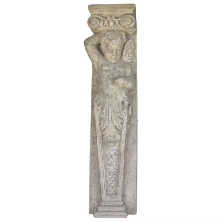 Design Toscano Fontainebleau Winged Cherub Architectural Pilaster: Left | Target
