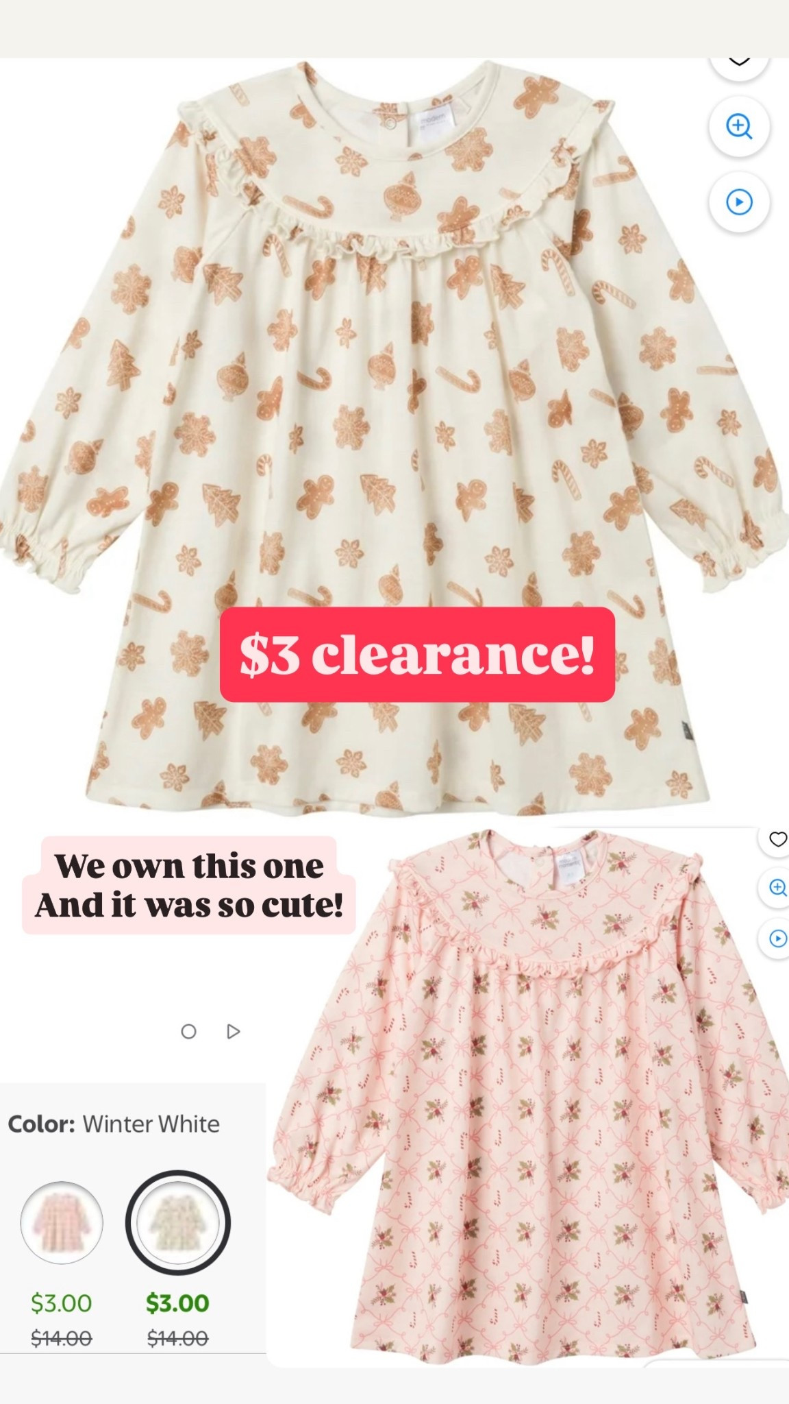 $3 clearance toddler dresses! Love this brand and we own this and wore it as a dress even thought it’s a Nightgown. 

#LTKBaby #LTKKids