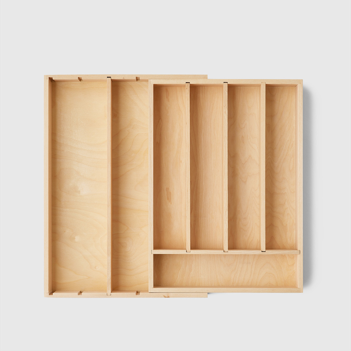 Marie Kondo Expandable Flatware & Utensil Tray Birch | The Container Store