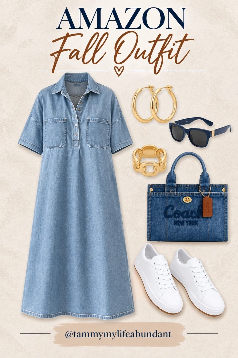 Denim Dress Outfit

#LTKdayinmylife #LTKSeasonal #LTKgrwm