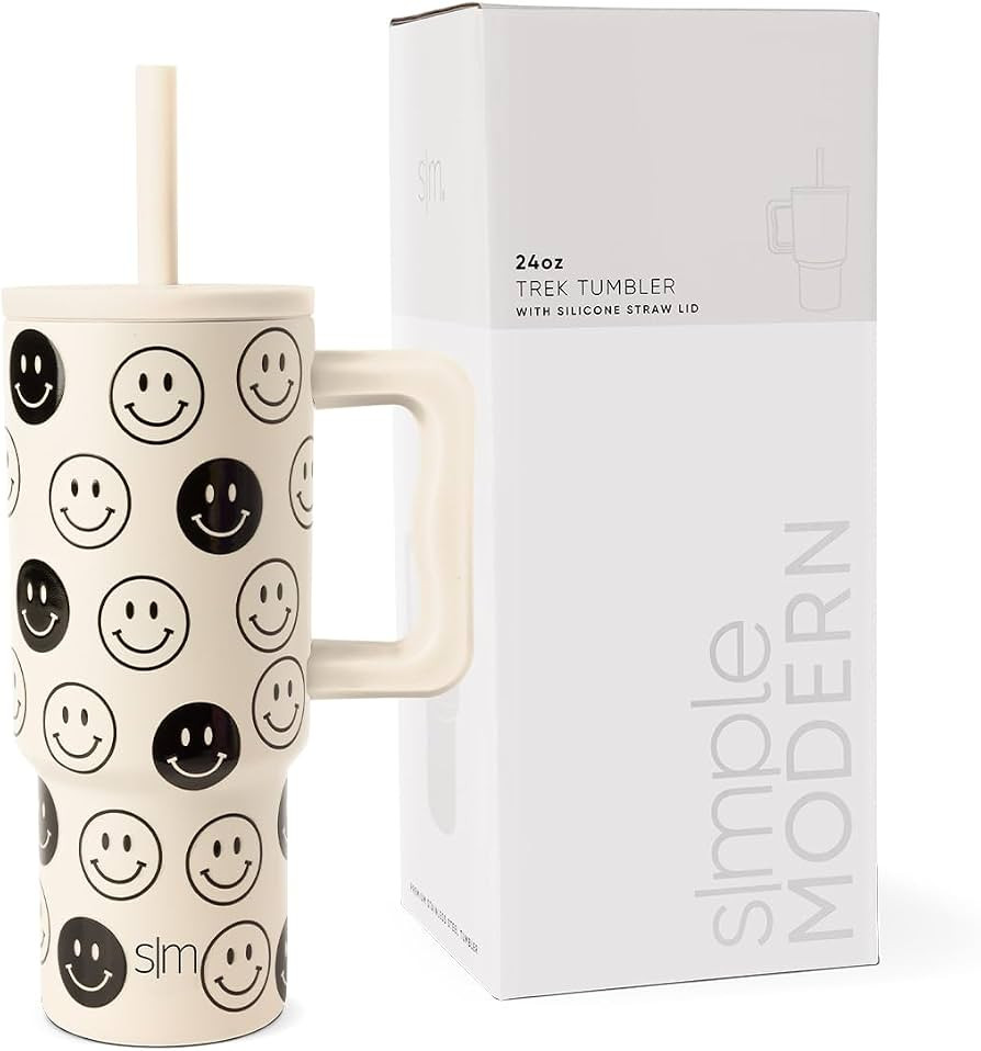 Simple Modern Kids 24 oz Tumbler with Handle and Silicone Straw Lid | Spill Proof and Leak Resist... | Amazon (US)