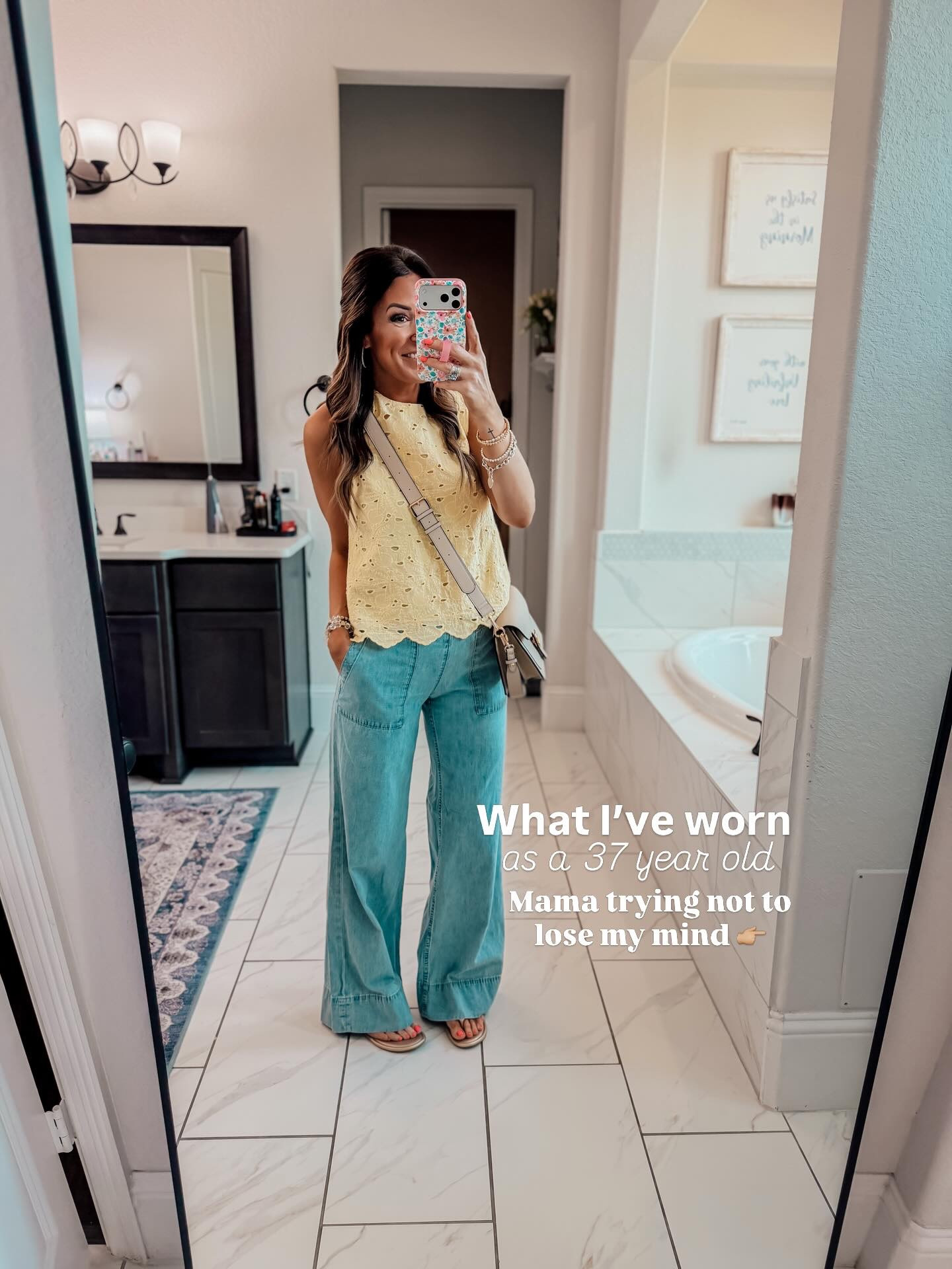 Comment OUTFITS and I’ll send you the info to the looks seen here! 💕 I’m 5”6 for reference! 

#outfits #momstyle #over30style #ltkunder50