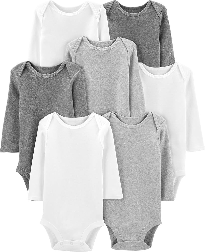 Simple Joys by Carter's Baby 7-Pack Long Sleeve Bodysuit | Amazon (US)