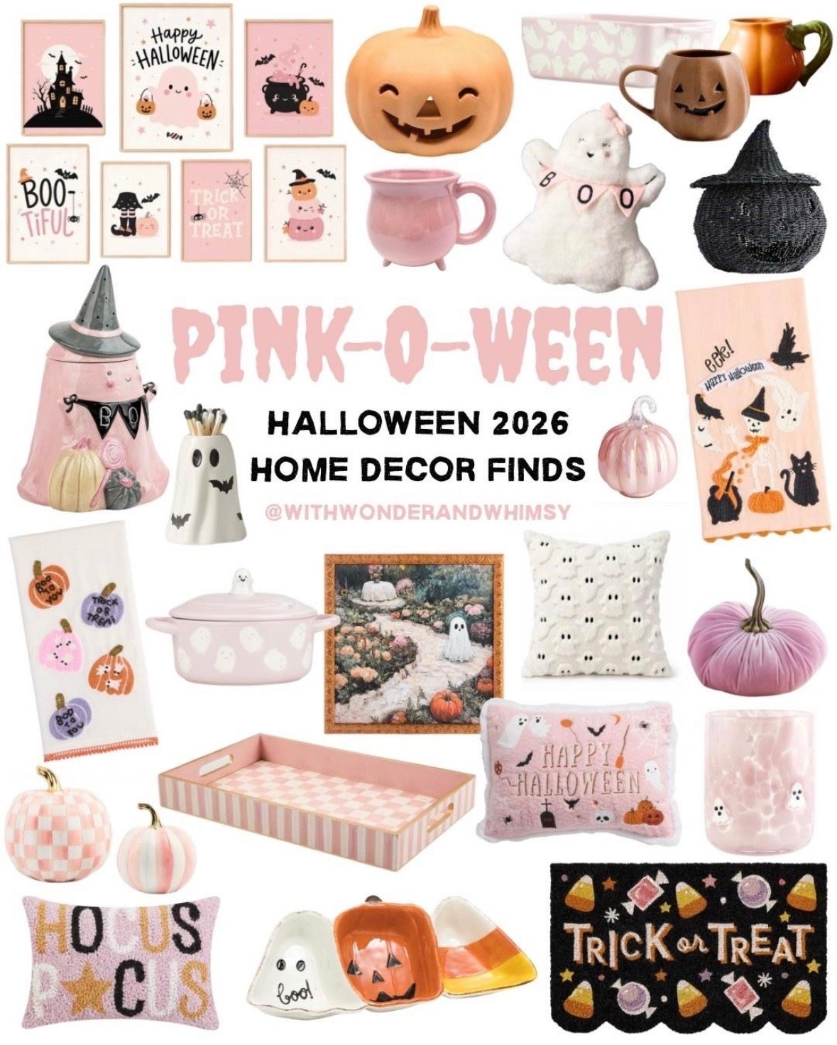 Pink Halloween Home Decor Finds

#LTKSeasonal #LTKHome