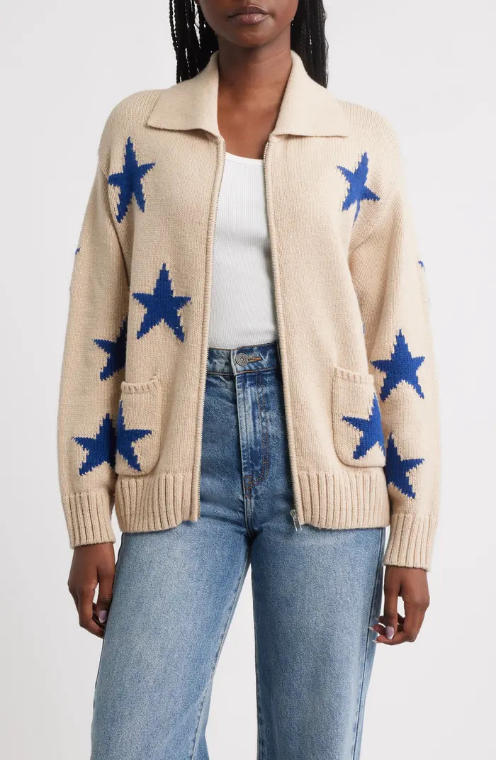 Rhea Front Zip Cardigan | Nordstrom