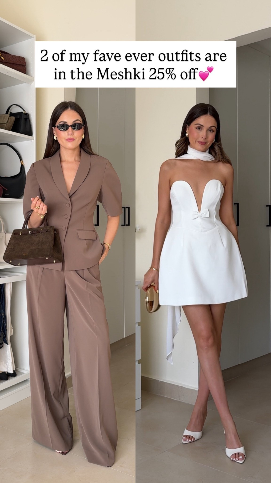 Meshki 25% off - wearing size S in both

#LTKspring #LTKwedding #LTKuk