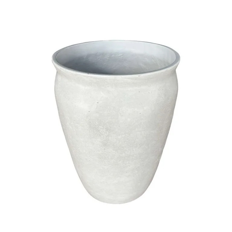 Better Homes & Gardens 14inch Hawthorn Planter Gypsum with Modern Design for Indoor Outdoor Plant | Walmart (US)