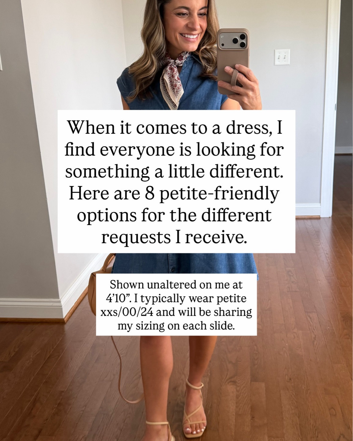 Eight petite friendly dress options for the most common requests I receive!

Denim dress (Gap): petite xs 
Corduroy midi dress (Boden): petite 0 
Long sleeve midi dress (Kohl’s): petite xs 
Short sleeve corduroy dress (Anthropologie): petite xxs 
Long sleeve navy dress (Boden): petite 0 
Short sleeve midi dress (Target): xs 
Burgundy spaghetti strap dress (Quince): xs 
Burgundy short sleeve dress (Gap): petite xs 
Bud

#LTKPetite