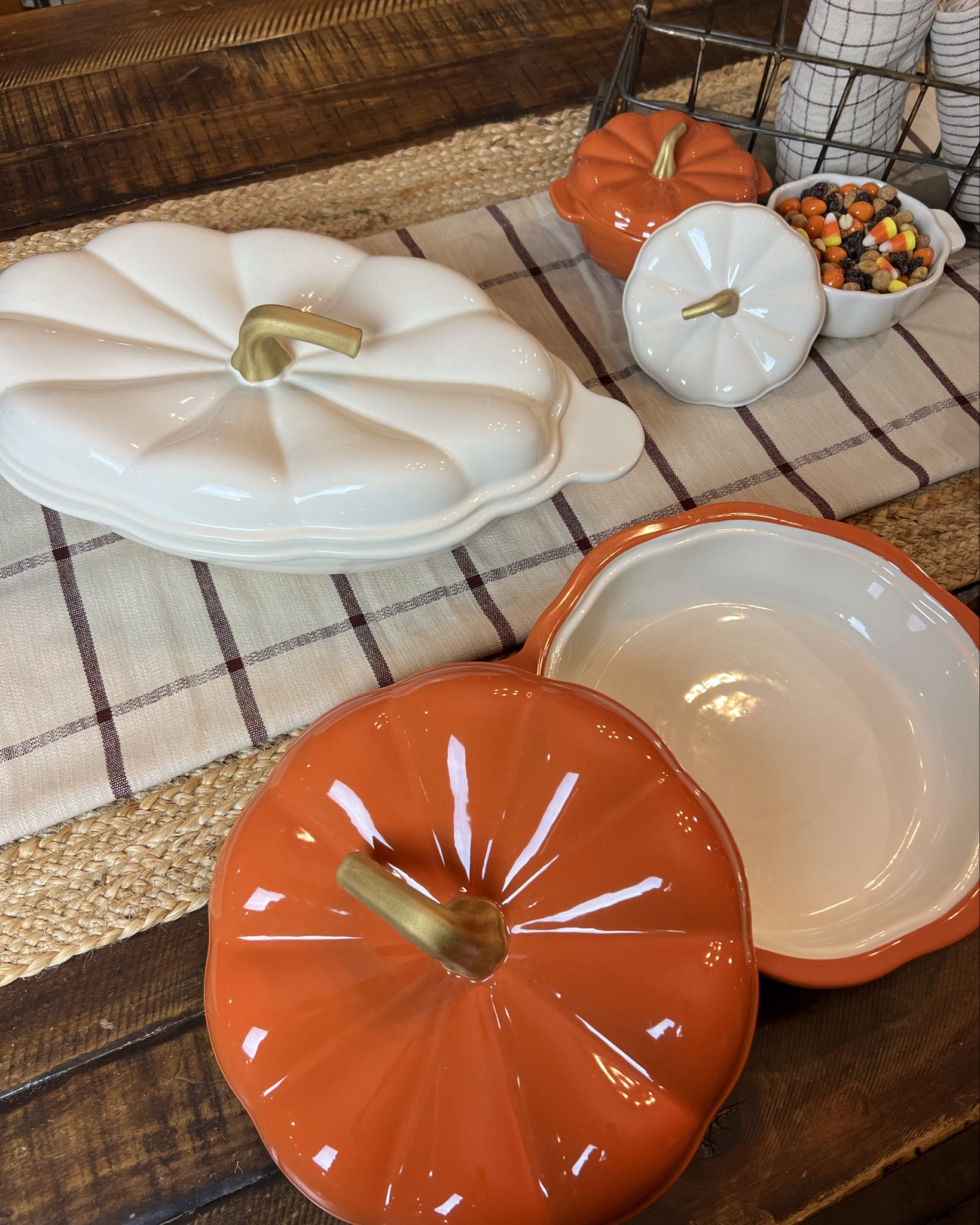 Love these new FALL pumpkin dishes 🍁🧡🍂 these are selling out super quick! So if you like ‘em grab ‘em! 

Perfect for any Crazy Busy Mama fall table spread!!🧡


Walmart 

#LTKFindsUnder50 #LTKSeasonal #LTKHome
