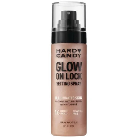 Hard Candy Glow On Lock Setting Spray, Alcohol-Free, 16 Hour Hold, Luminous Finish | Walmart (US)