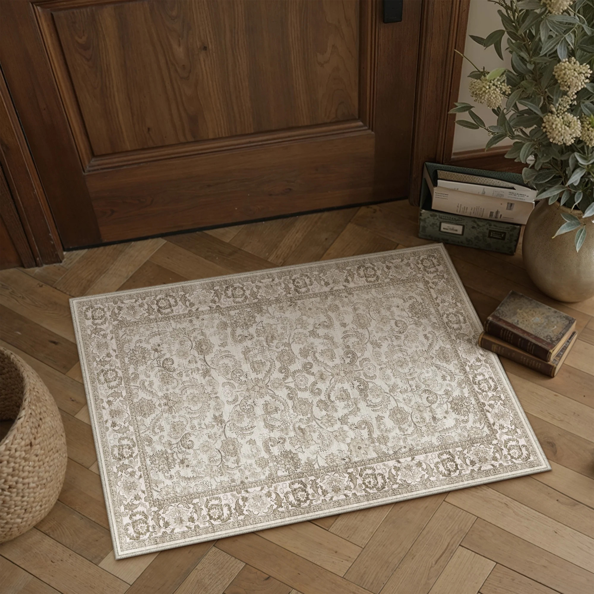 BERTHMEER 2'x3' Small Area Rugs Vintage Indoor Rugs for Dorm Entrance Entryway Bathroom Bedroom K... | Walmart (US)