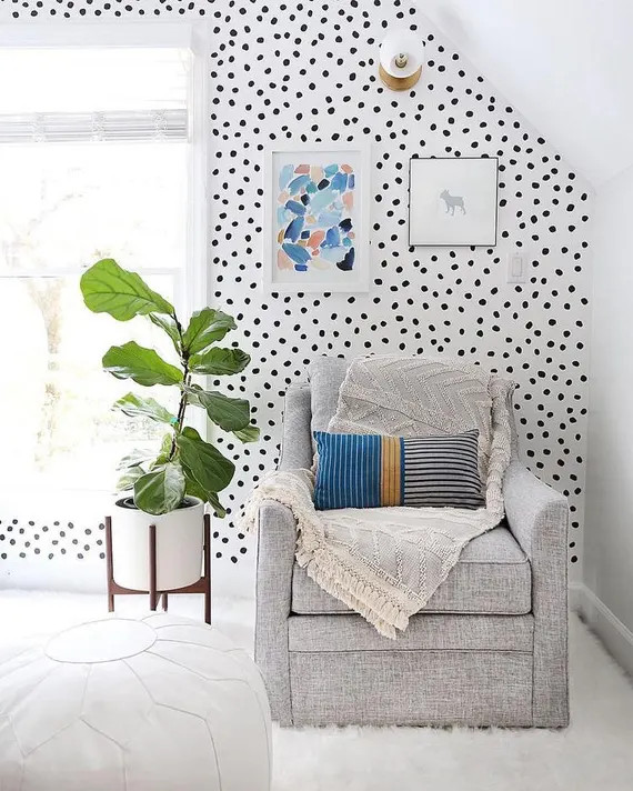 Vinyl Wall Sticker Decals - Irregular Dots | Etsy (US)