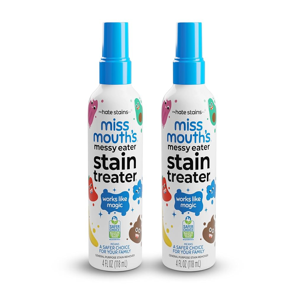 Miss Mouth's Messy Eater Stain Treater Spray - 4oz 2 Pack Stain Remover - Newborn & Baby Essentia... | Amazon (US)