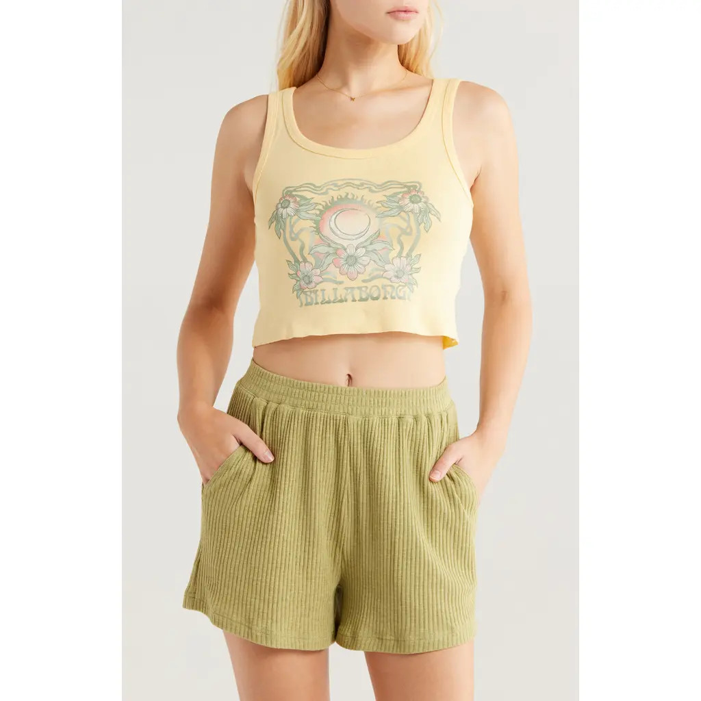 Billabong Garden Goddess Cotton Graphic Tank in Fresh Squeezed at Nordstrom Rack, Size Medium | Nordstrom Rack