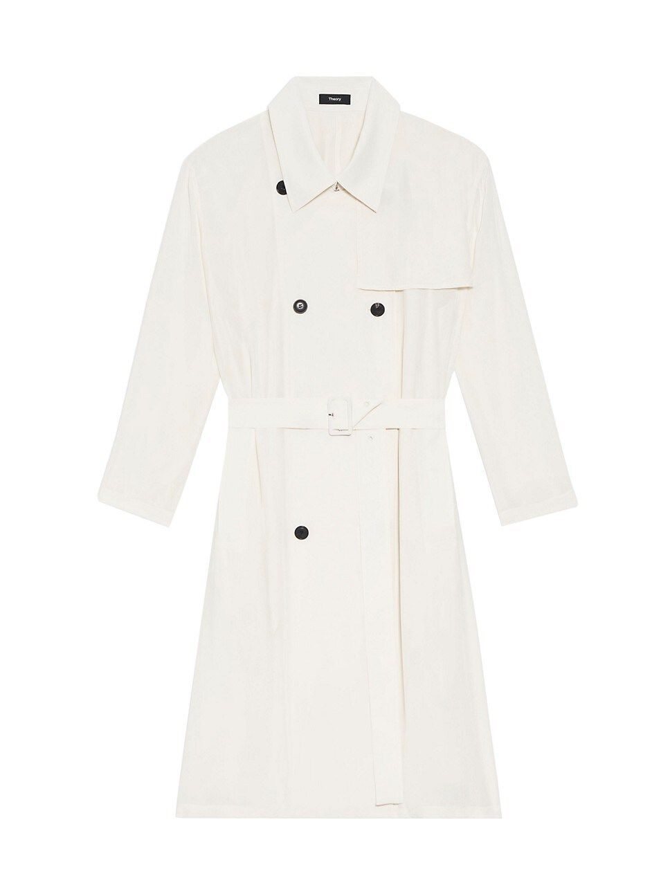 Airy Double-Breasted Trench Coat | Saks Fifth Avenue