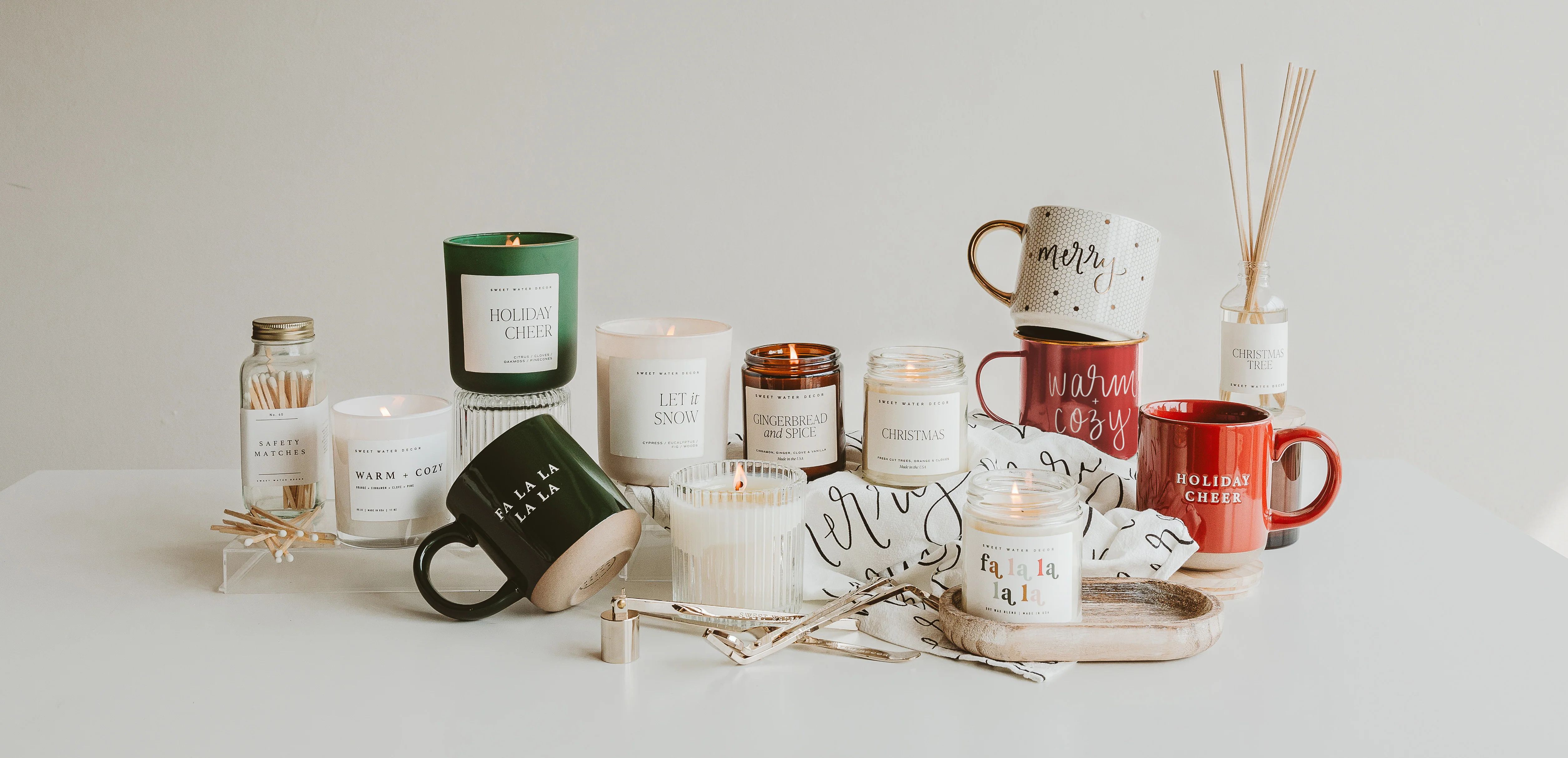 Holiday Collection | Gifts for Women | Christmas Candles and Mugs | Sweet Water Decor, LLC