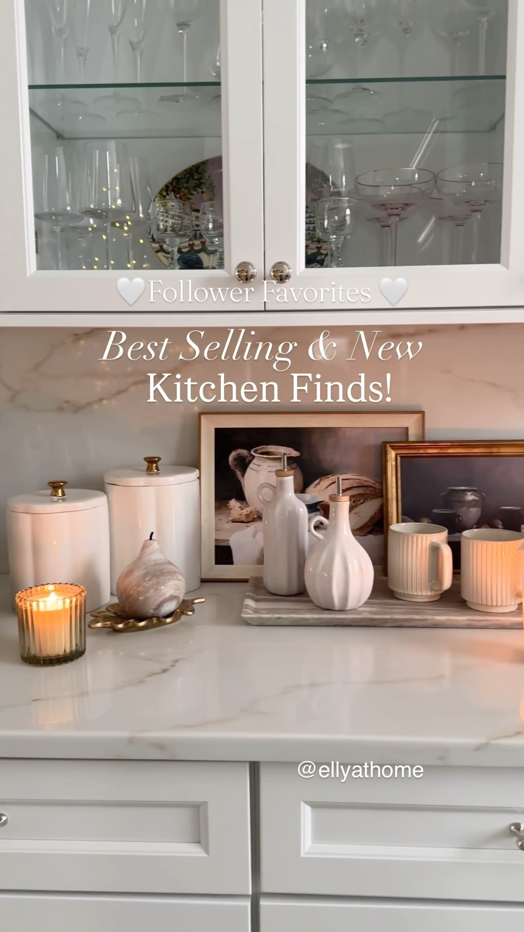 Follower favorite kitchen accessories! Shop best sellers and new from Hearth and Hand kitchen collection at Target! Wine glasses, woven tray, marble accents, canisters, mugs, candles, ruffle bowl, artwork, oil and vinegar set, polished nickel hardware. More kitchen accessories ideas  Crate & Barrel, Amazon home, Diptyque. Free shipping. 

#LTKHome #LTKSaleAlert #LTKFindsUnder50