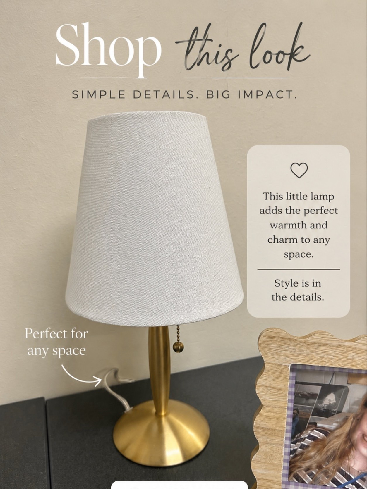 This sweet little lamp is in my daughters dorm room but at only $12, I think I want one for my book case at home. It would also look so cute in a nursery

#LTKHome #LTKSaleAlert #LTKKids