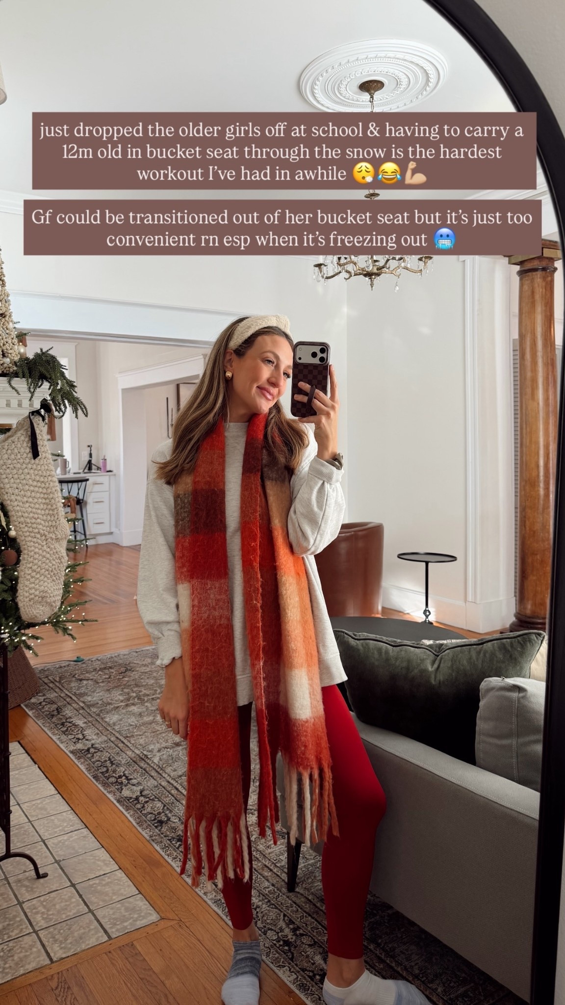 just dropped the older girls off at school & having to carry a 12m old in bucket seat through the snow is the hardest workout I’ve had in awhile 😮‍💨😂💪🏼

Gf could be transitioned out of her bucket seat but it’s just too convenient rn esp when it’s freezing out 🥶