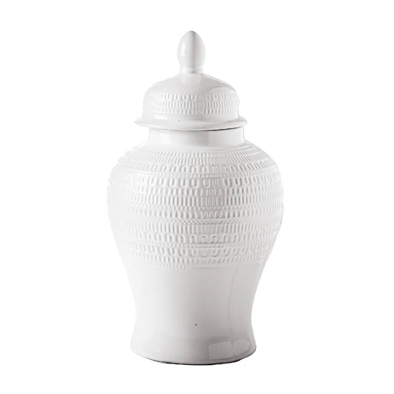 Challise White Ceramic Ginger Jar | Wayfair North America