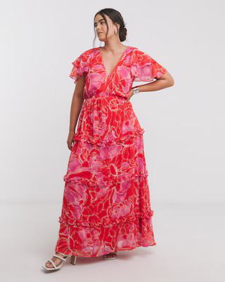 Joanna Hope Tiered Ruffle Maxi Dress | Simply Be (UK)