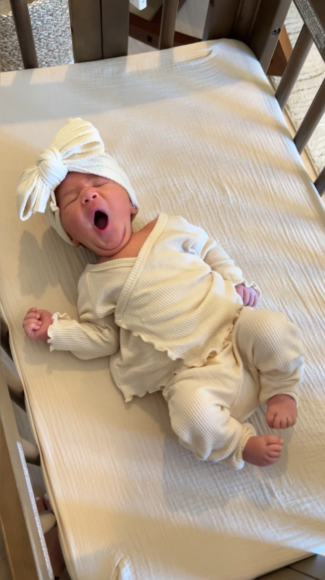 my little chunk 🫶🏼 wearing the cutest two-piece newborn set with the matching soft cable knit bow 🎀 
Color ALMOND. Size NEWBORN Currently on sale for Labor Day Weekend. use code LABOR20

Newborn outfit 
Going home from hospital outfit 
Baby outfit 
Baby shower gift ideas 
Baby girl headband 
Infant apparel 
Baby bow headband 
Newborn accessories 
Bump 
Maternity 

#LTKBaby #LTKFindsUnder50 #LTKBump