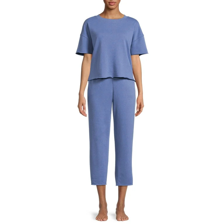 Secret Treasures Women's and Women's Plus Sleep Top and Pants, 2-Piece - Walmart.com | Walmart (US)