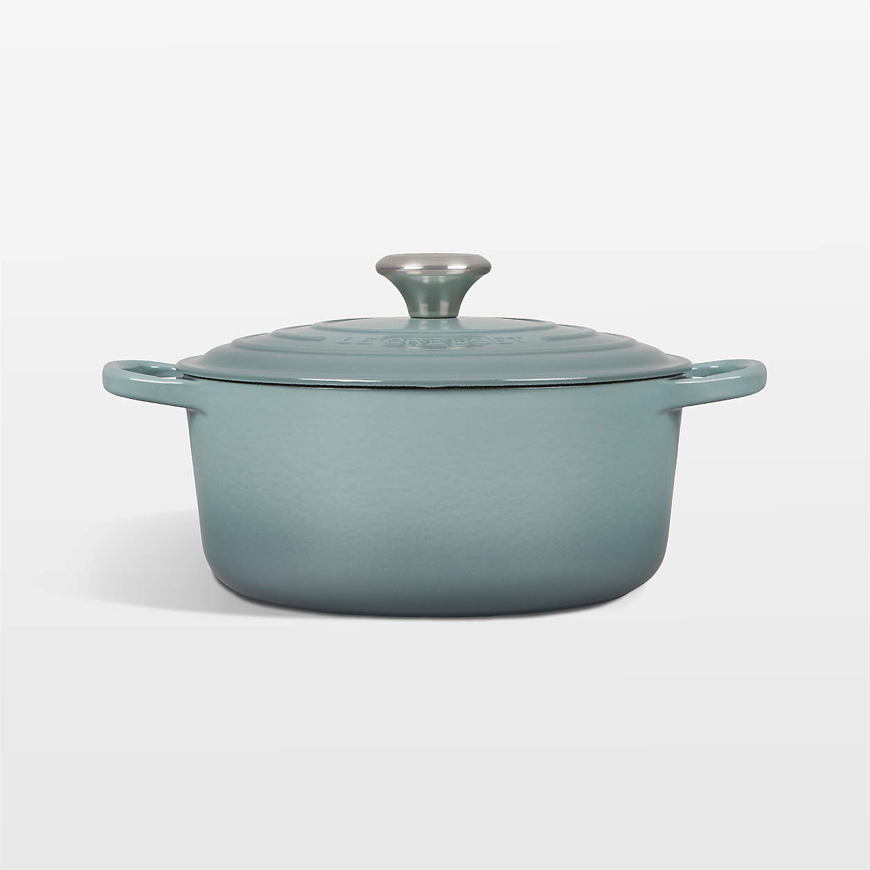 Le Creuset Signature 8-Qt. Cream Enameled Cast Iron Oval Dutch Oven + Reviews | Crate & Barrel | Crate & Barrel