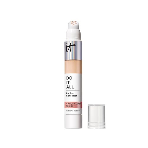 IT Cosmetics Do It All Radiant Concealer ­­– Makeup Concealer – Hydrate & Brighten – Creaseless Medium Coverage & Radiant Finish ­­– Niacinamide & Hyaluronic Acid - Light Warm, 0.2 Fl Oz | Amazon (US)